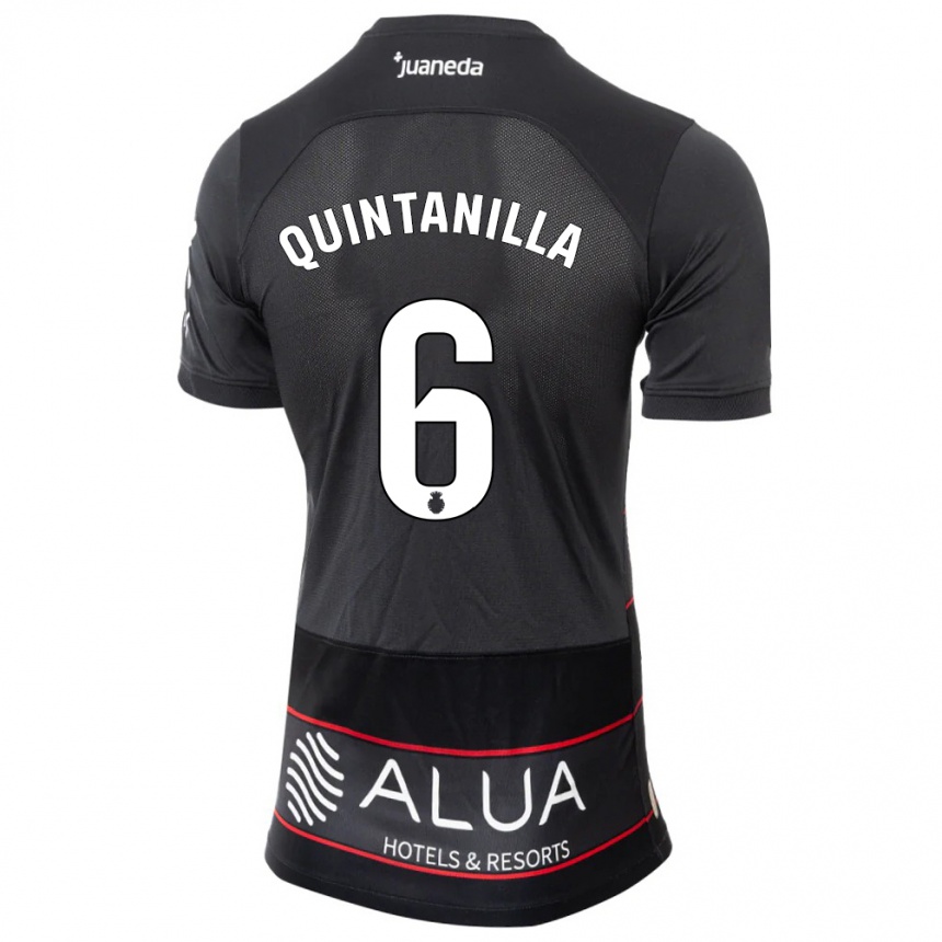 Niño Fútbol Camiseta Rubén Quintanilla #6 Negro 2ª Equipación 2023/24 México