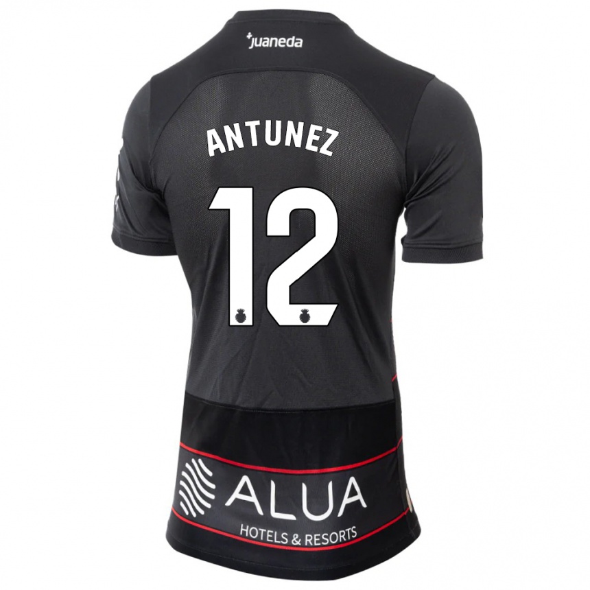 Niño Fútbol Camiseta Yahir Antúnez #12 Negro 2ª Equipación 2023/24 México