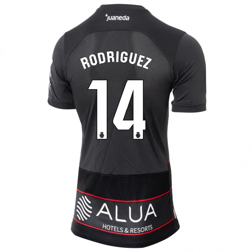 Niño Fútbol Camiseta Diego Rodríguez #14 Negro 2ª Equipación 2023/24 México