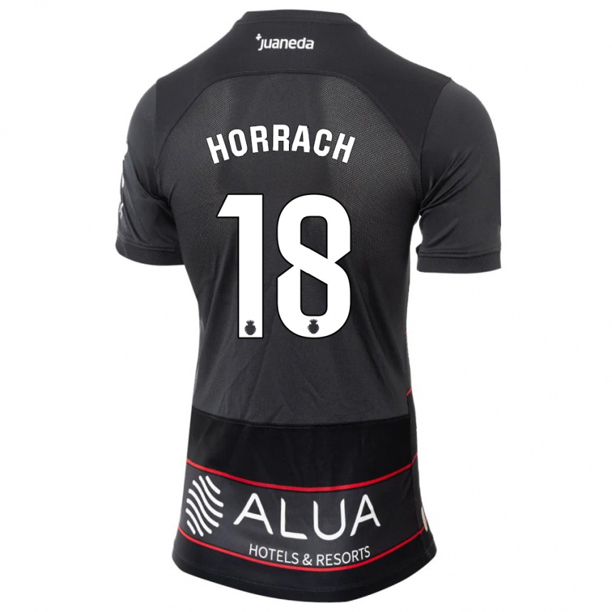 Niño Fútbol Camiseta Barto Horrach #18 Negro 2ª Equipación 2023/24 México