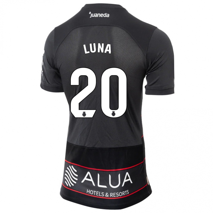 Niño Fútbol Camiseta Daniel Luna #20 Negro 2ª Equipación 2023/24 México