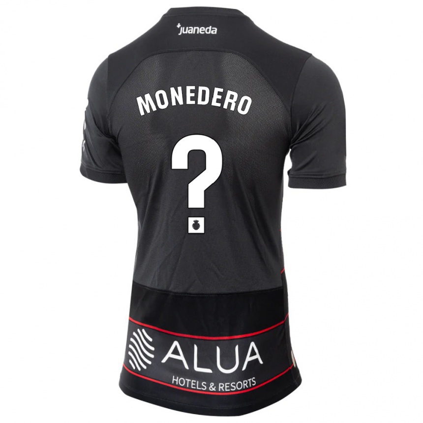 Niño Fútbol Camiseta Marc Monedero #0 Negro 2ª Equipación 2023/24 México