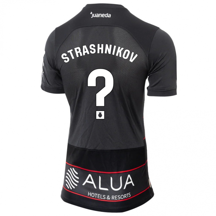 Niño Fútbol Camiseta Nikolay Strashnikov #0 Negro 2ª Equipación 2023/24 México