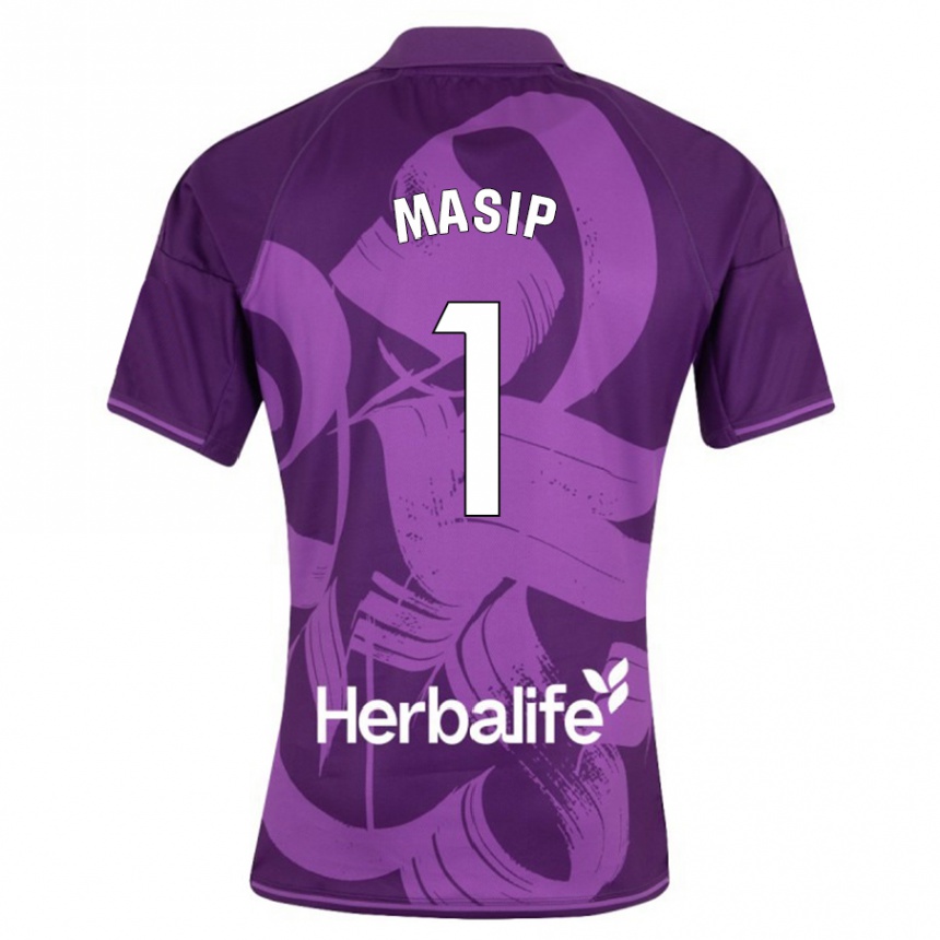 Niño Fútbol Camiseta Jordi Masip #1 Violeta 2ª Equipación 2023/24 México