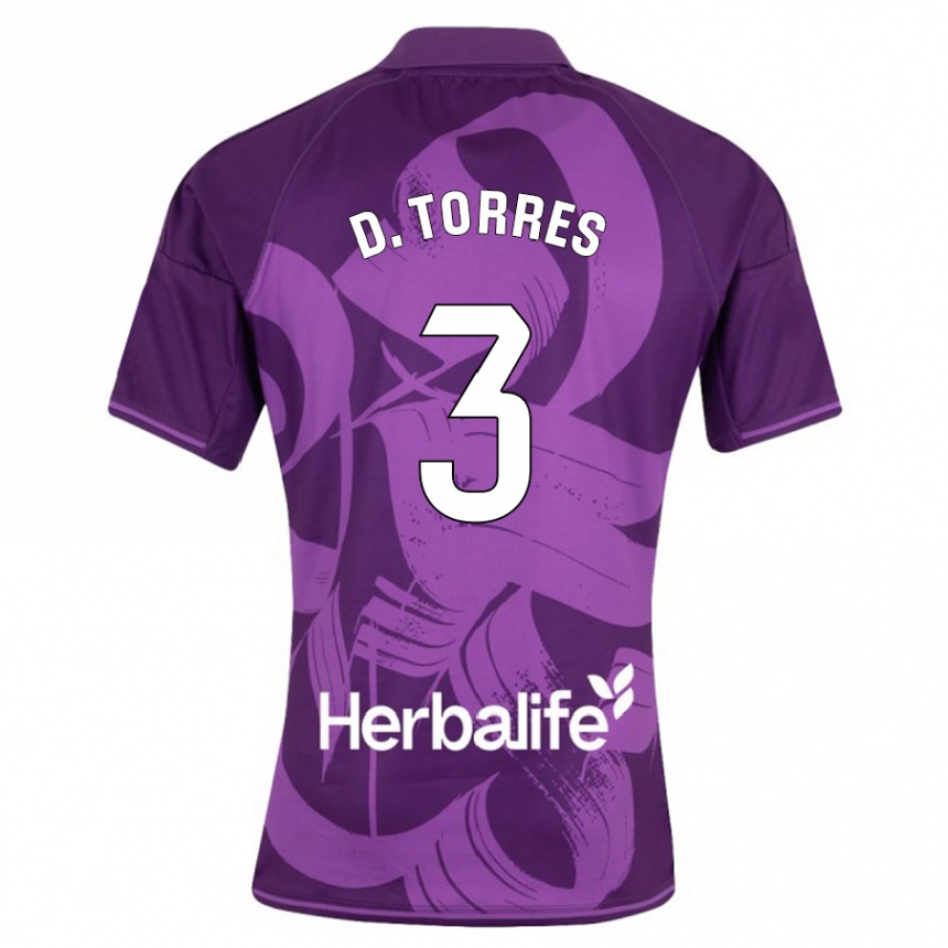 Niño Fútbol Camiseta David Torres #3 Violeta 2ª Equipación 2023/24 México