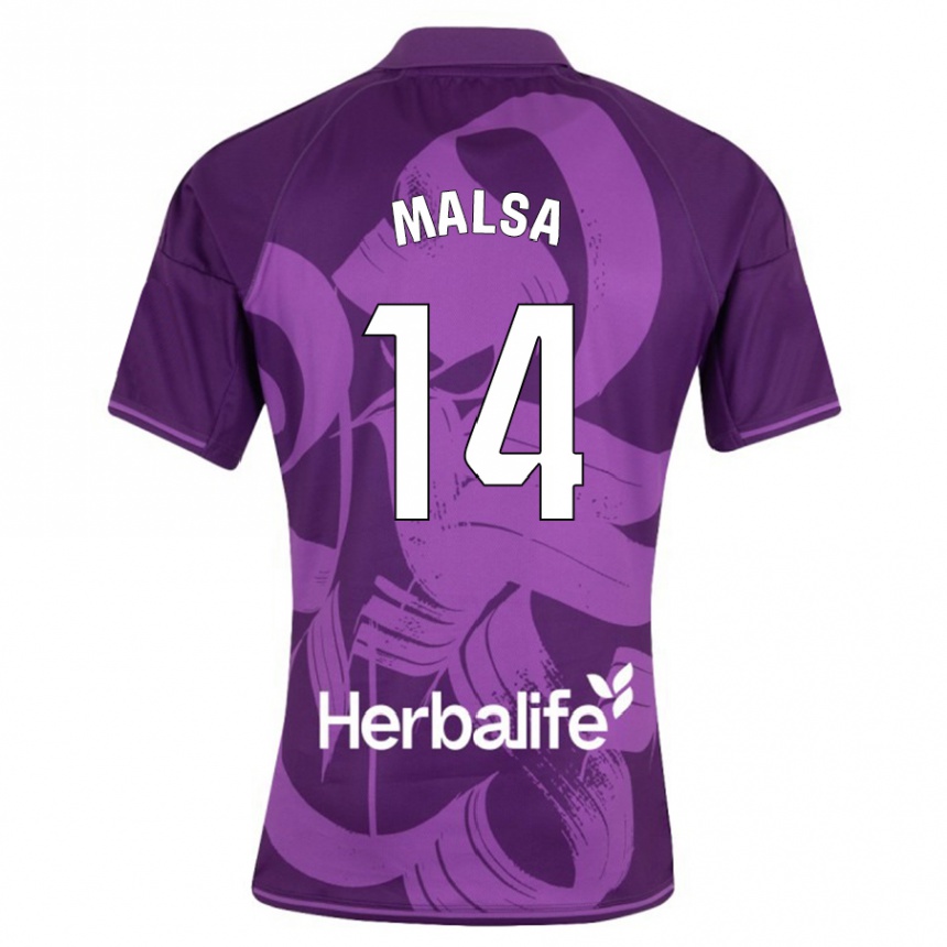 Niño Fútbol Camiseta Mickaël Malsa #14 Violeta 2ª Equipación 2023/24 México
