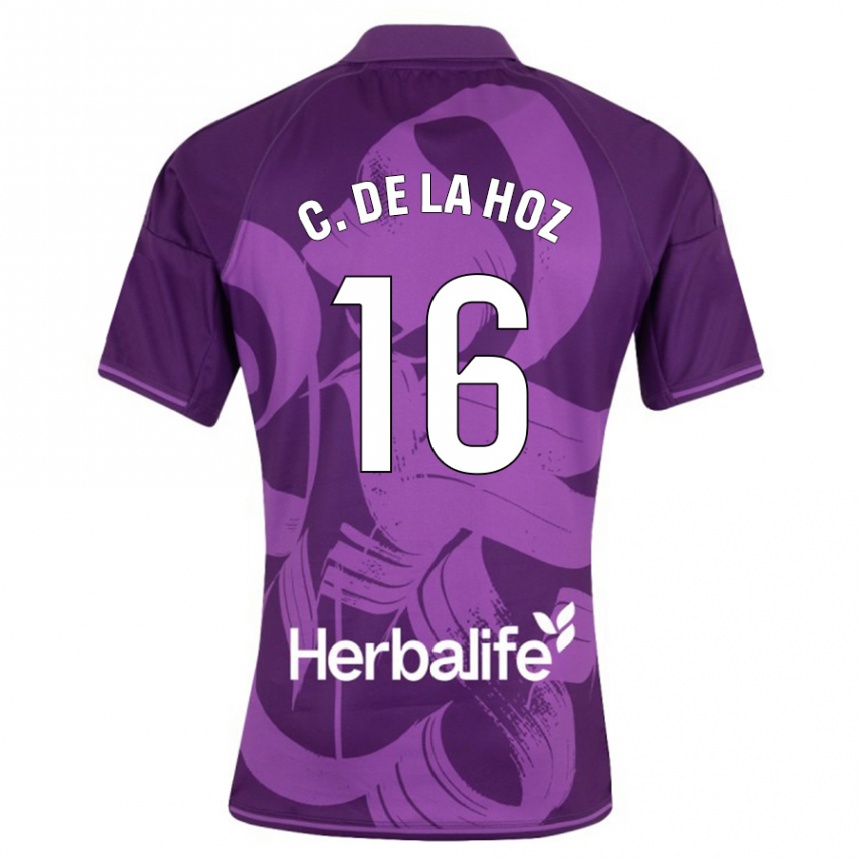 Niño Fútbol Camiseta César De La Hoz #16 Violeta 2ª Equipación 2023/24 México