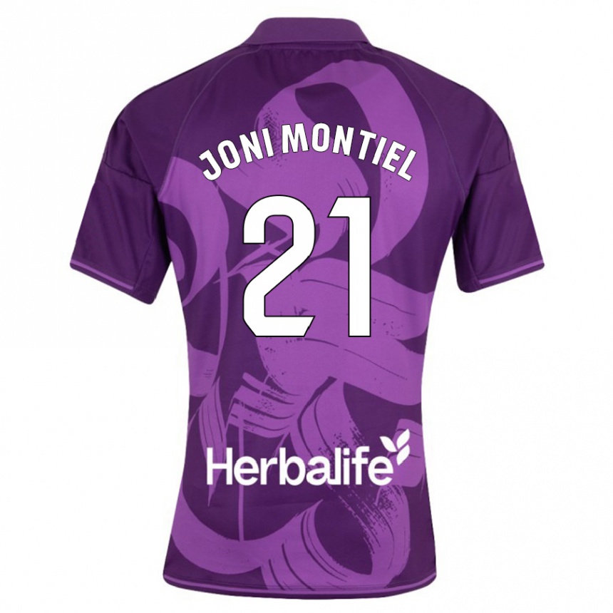 Niño Fútbol Camiseta Joni Montiel #21 Violeta 2ª Equipación 2023/24 México