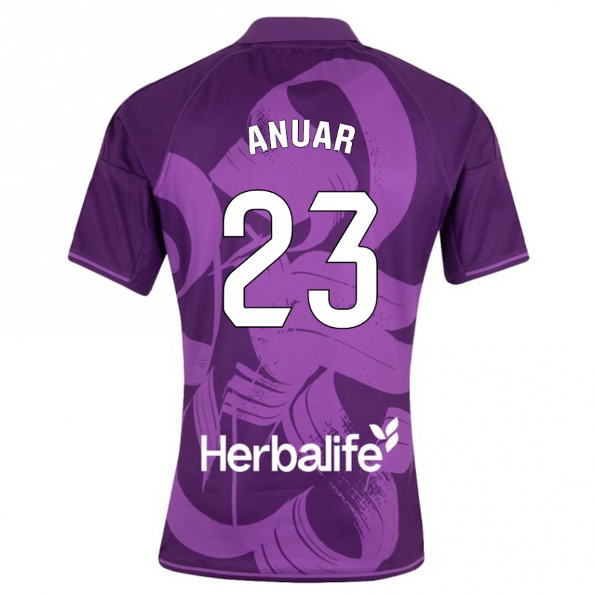 Niño Fútbol Camiseta Anuar #23 Violeta 2ª Equipación 2023/24 México