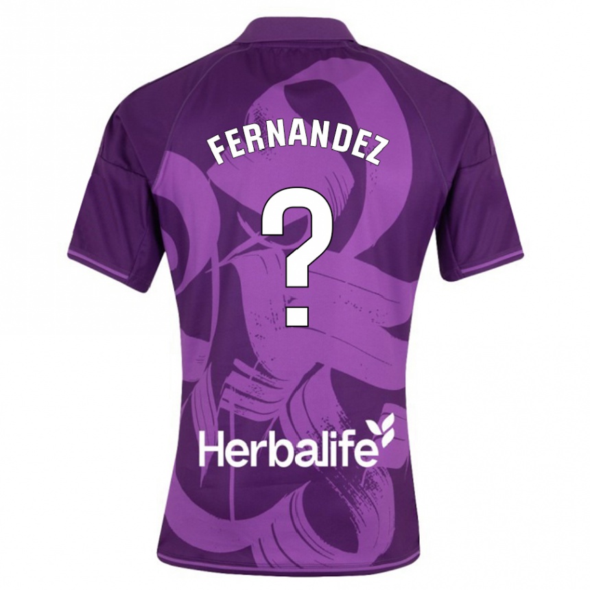 Niño Fútbol Camiseta Samu Fernández #0 Violeta 2ª Equipación 2023/24 México