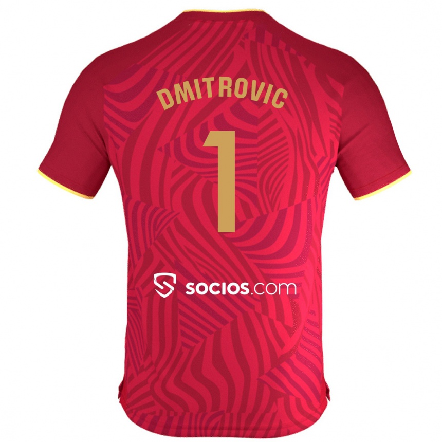 Niño Fútbol Camiseta Marko Dmitrović #1 Rojo 2ª Equipación 2023/24 México