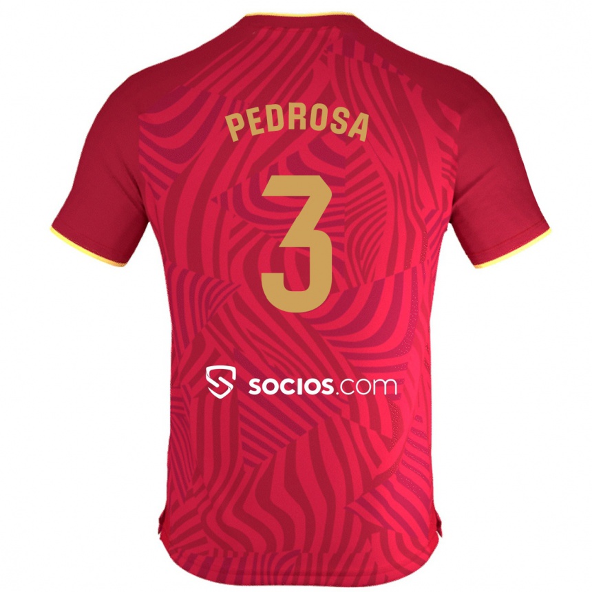 Niño Fútbol Camiseta Adrià Pedrosa #3 Rojo 2ª Equipación 2023/24 México