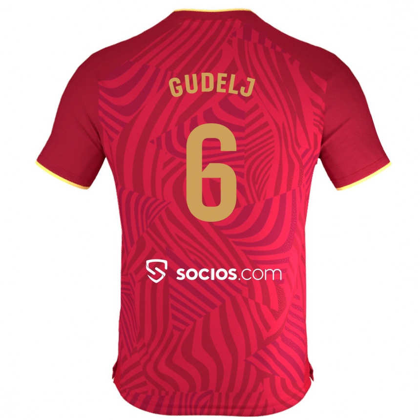 Niño Fútbol Camiseta Nemanja Gudelj #6 Rojo 2ª Equipación 2023/24 México