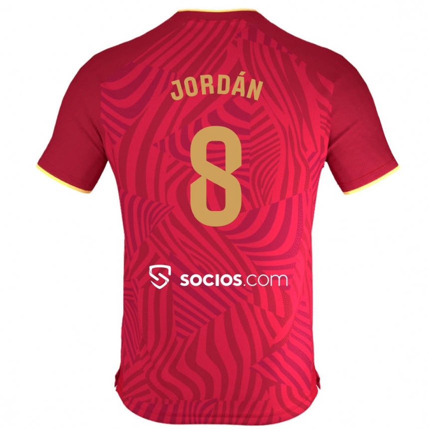 Niño Fútbol Camiseta Joan Jordán #8 Rojo 2ª Equipación 2023/24 México