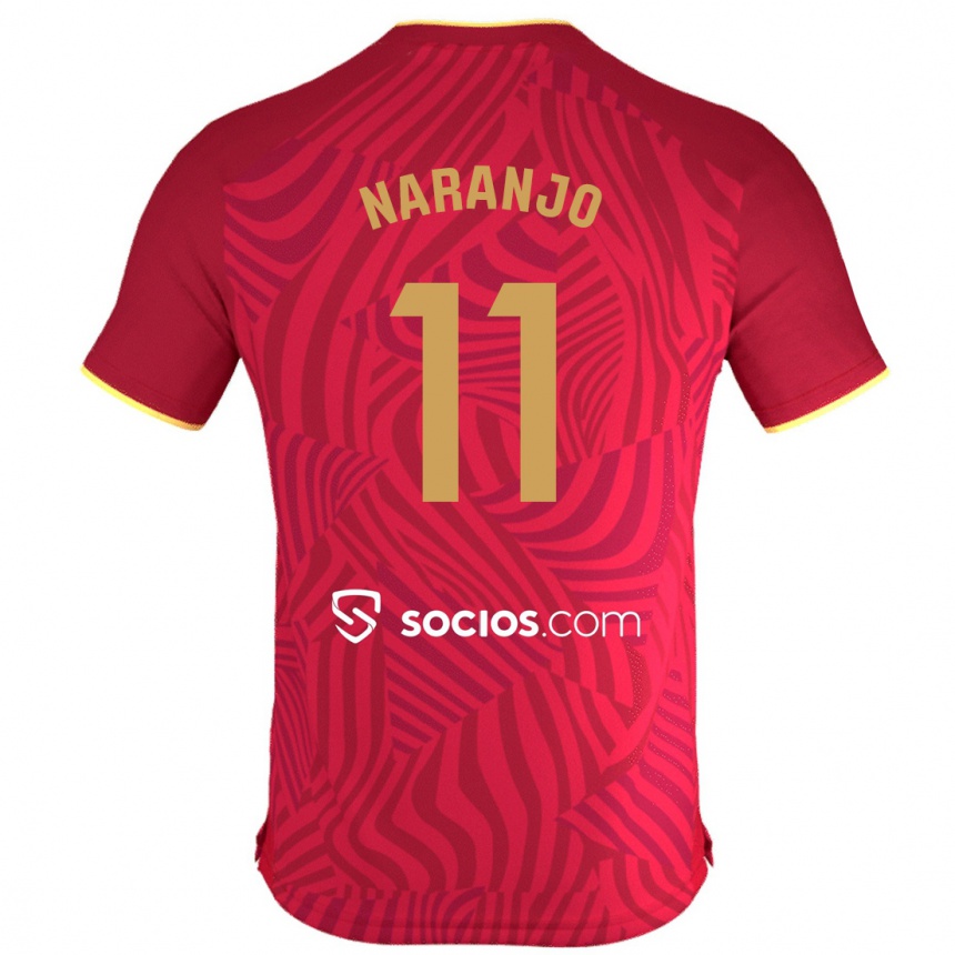 Niño Fútbol Camiseta Mario Naranjo #11 Rojo 2ª Equipación 2023/24 México