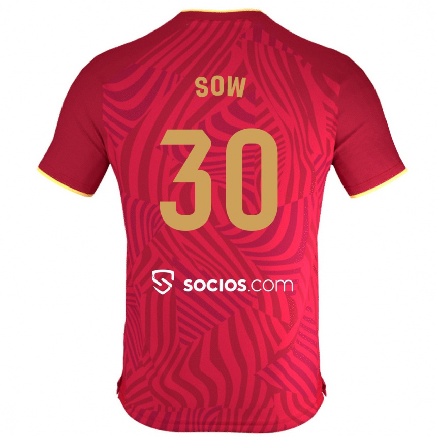 Niño Fútbol Camiseta Ibrahima Sow #30 Rojo 2ª Equipación 2023/24 México