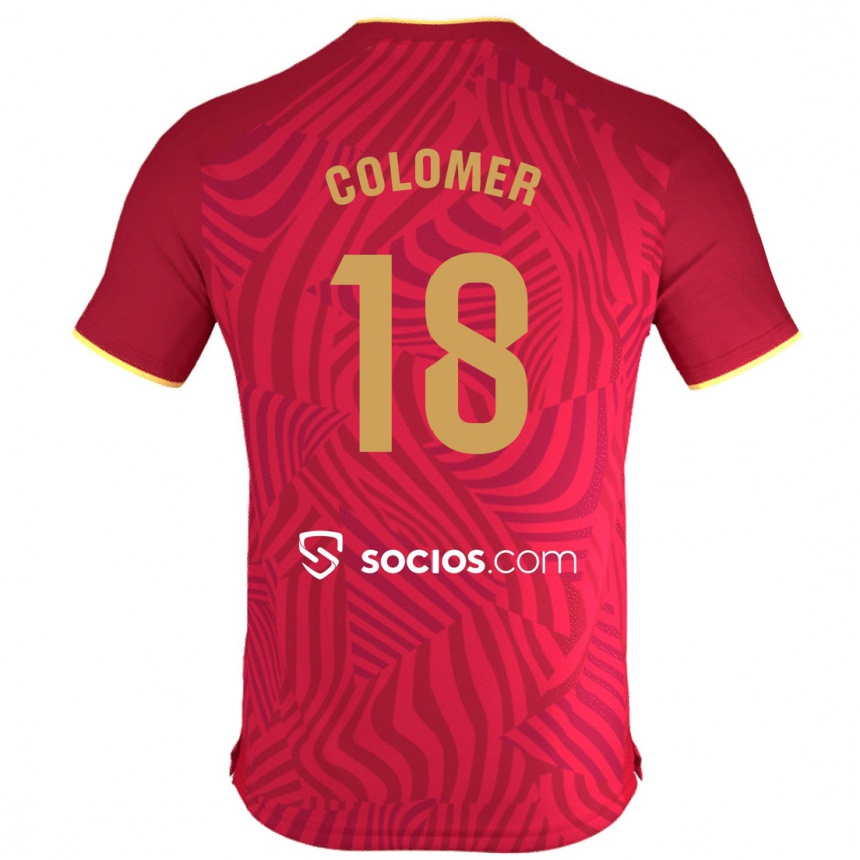 Niño Fútbol Camiseta Carlos Colomer #18 Rojo 2ª Equipación 2023/24 México