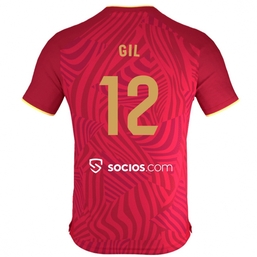 Niño Fútbol Camiseta Dani Gil #12 Rojo 2ª Equipación 2023/24 México