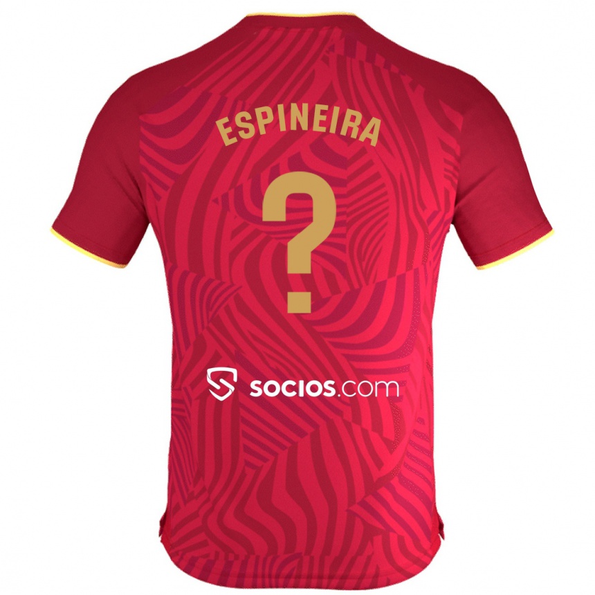 Niño Fútbol Camiseta Alberto Espiñeira #0 Rojo 2ª Equipación 2023/24 México