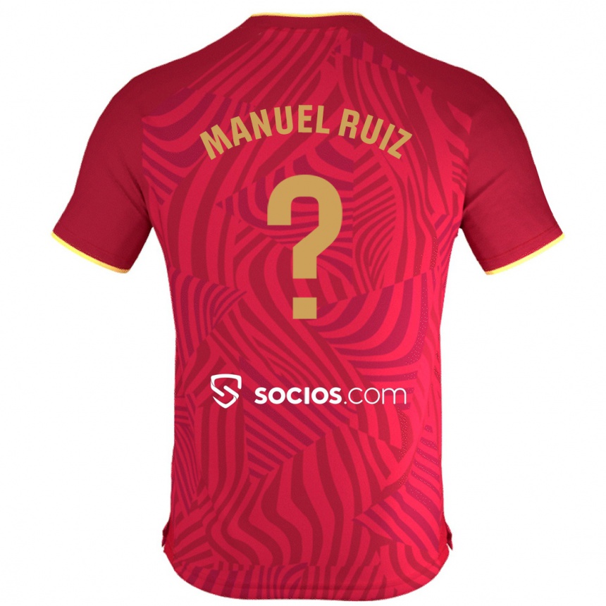 Niño Fútbol Camiseta José Manuel Ruiz #0 Rojo 2ª Equipación 2023/24 México