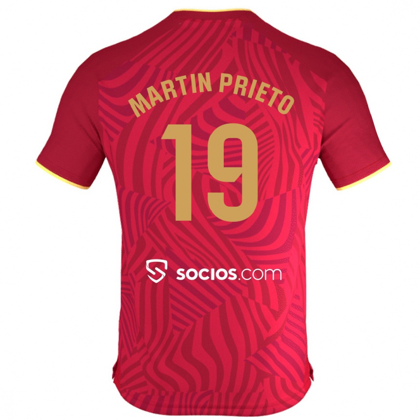 Niño Fútbol Camiseta Cristina Martín-Prieto Gutiérrez #19 Rojo 2ª Equipación 2023/24 México