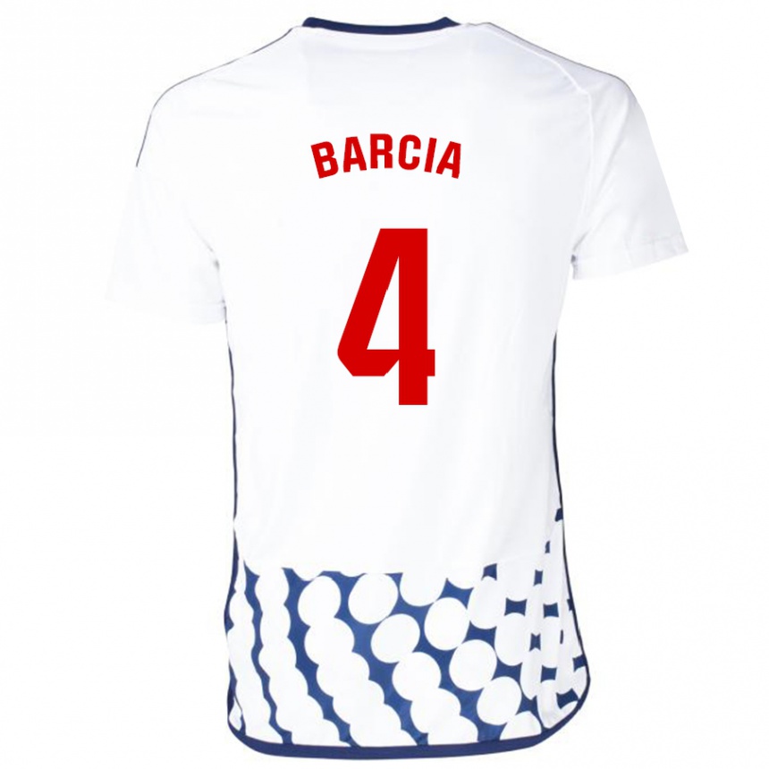 Niño Fútbol Camiseta Sergio Barcia #4 Blanco 2ª Equipación 2023/24 México