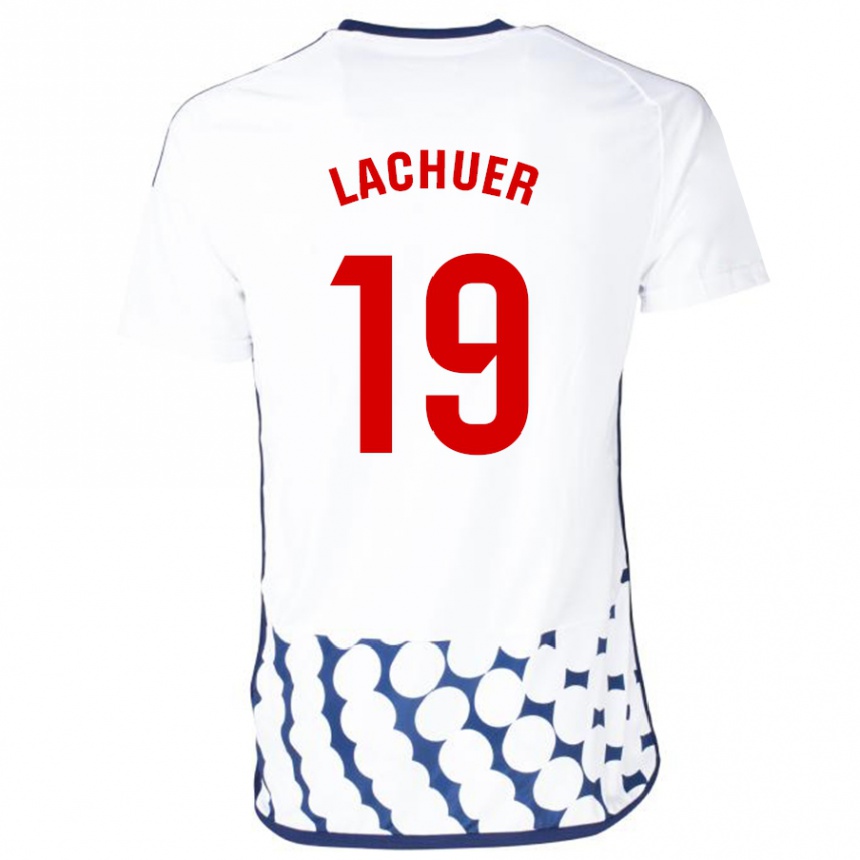 Niño Fútbol Camiseta Mathis Lachuer #19 Blanco 2ª Equipación 2023/24 México