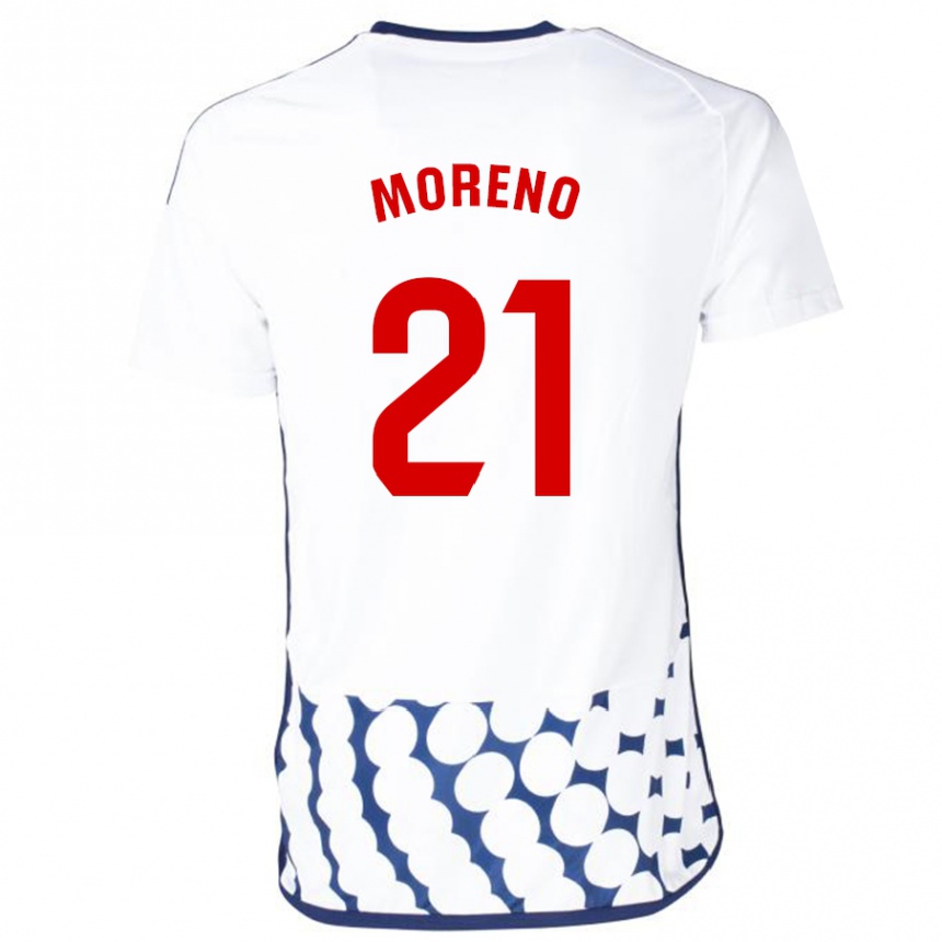 Niño Fútbol Camiseta Diego Moreno #21 Blanco 2ª Equipación 2023/24 México