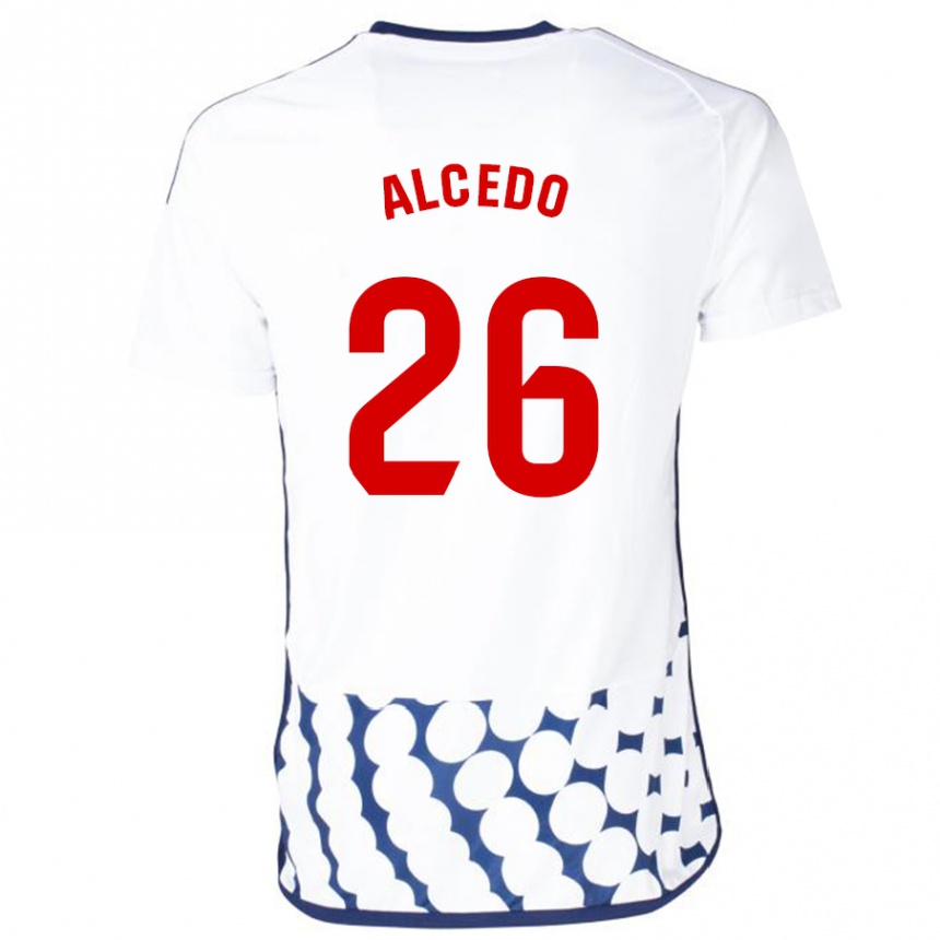 Niño Fútbol Camiseta Juan María Alcedo #26 Blanco 2ª Equipación 2023/24 México