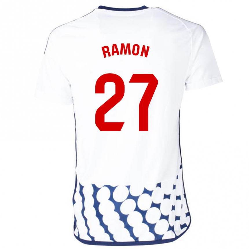 Niño Fútbol Camiseta Pablo Ramón #27 Blanco 2ª Equipación 2023/24 México