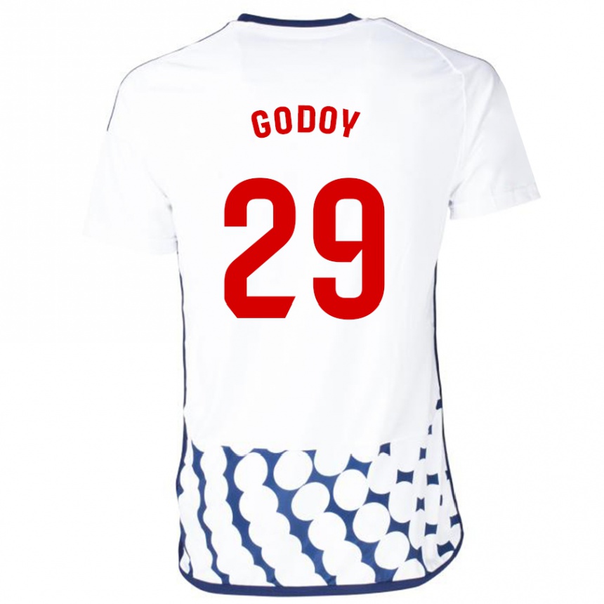 Niño Fútbol Camiseta Alan Godoy #29 Blanco 2ª Equipación 2023/24 México