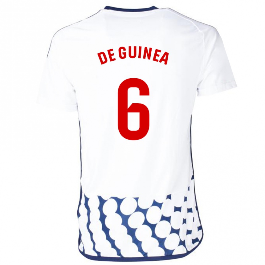 Niño Fútbol Camiseta Asier Ortiz De Guinea #6 Blanco 2ª Equipación 2023/24 México