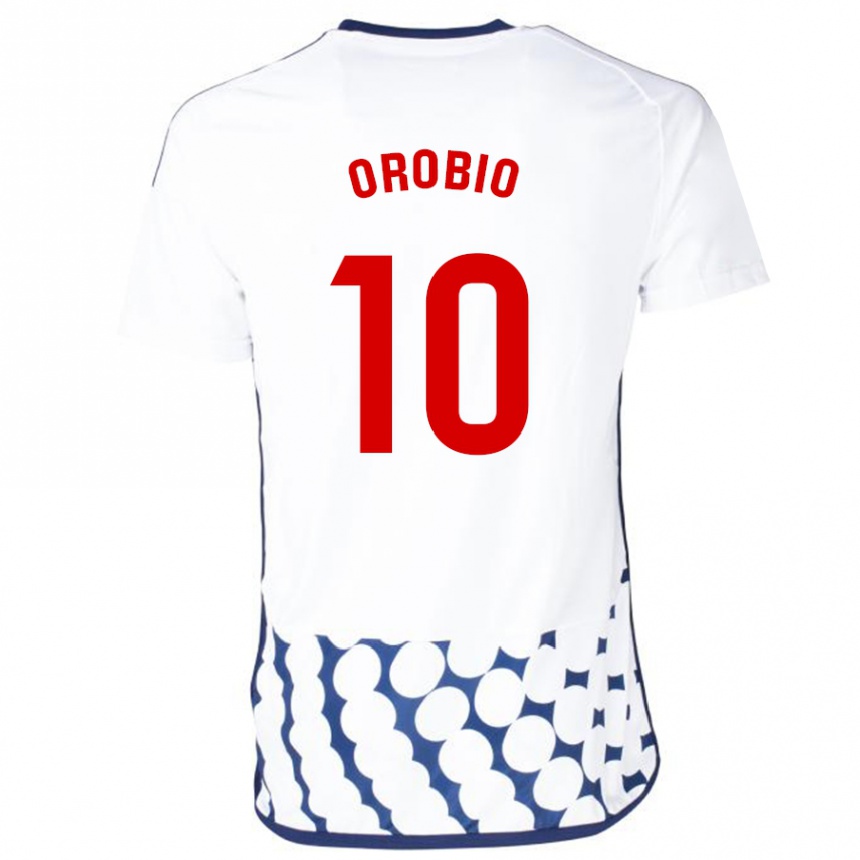 Niño Fútbol Camiseta Ekhiotz Orobio #10 Blanco 2ª Equipación 2023/24 México