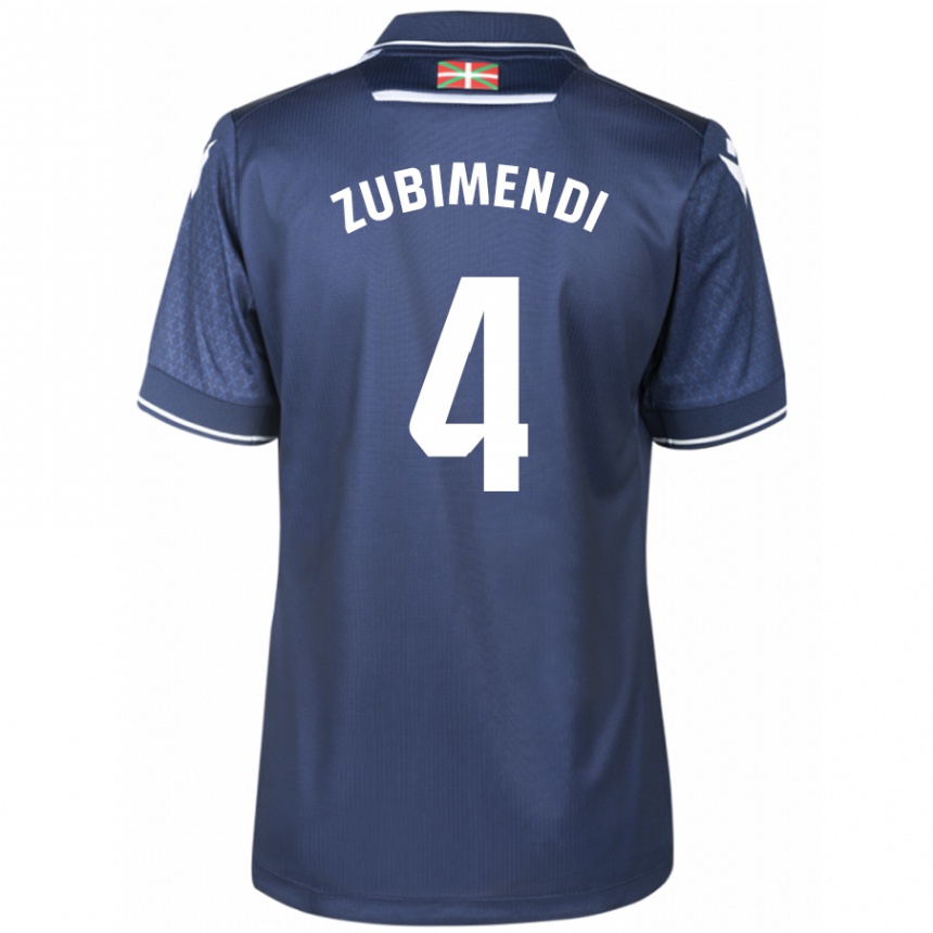 Niño Fútbol Camiseta Martín Zubimendi #4 Armada 2ª Equipación 2023/24 México