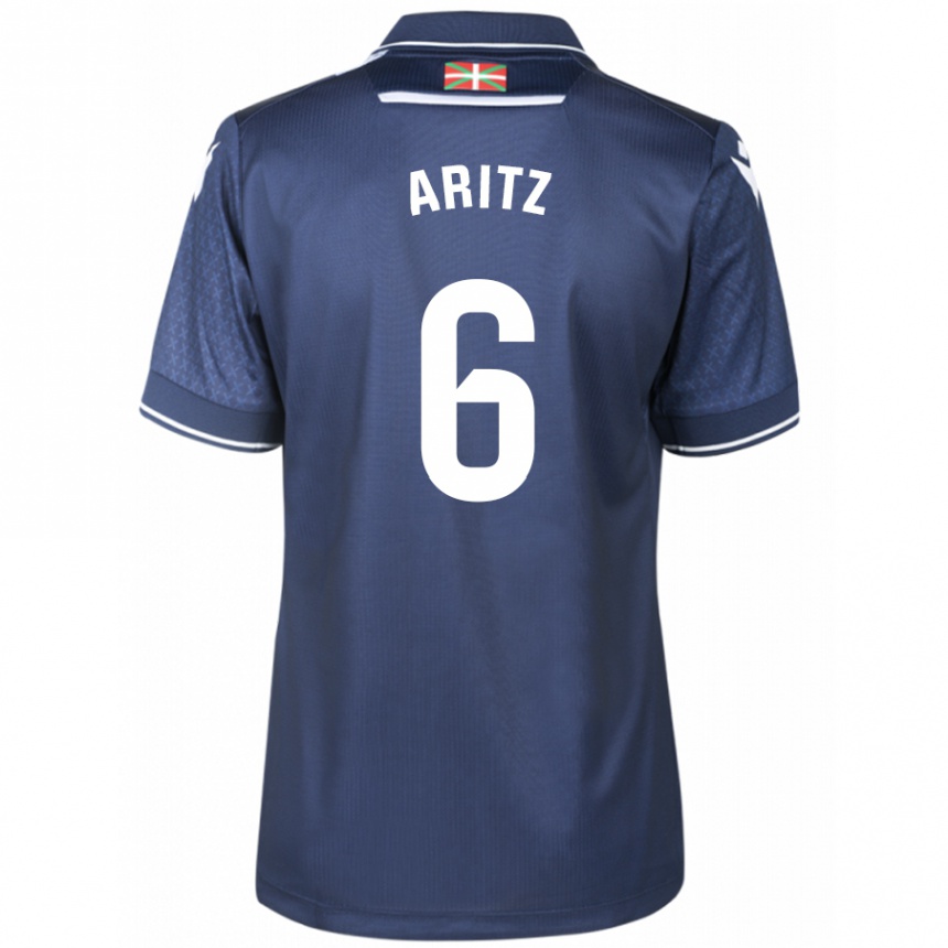 Niño Fútbol Camiseta Aritz Elustondo #6 Armada 2ª Equipación 2023/24 México