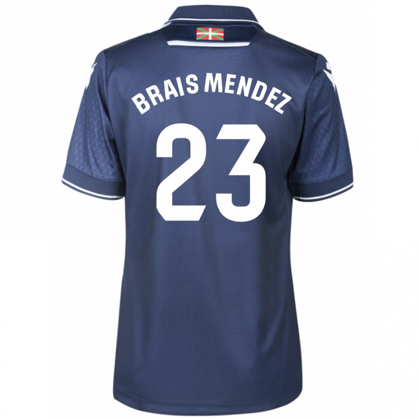 Niño Fútbol Camiseta Brais Méndez #23 Armada 2ª Equipación 2023/24 México