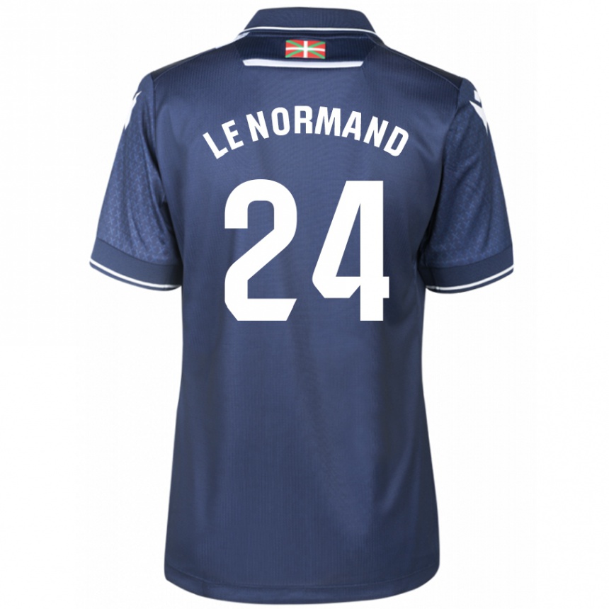 Niño Fútbol Camiseta Robin Le Normand #24 Armada 2ª Equipación 2023/24 México