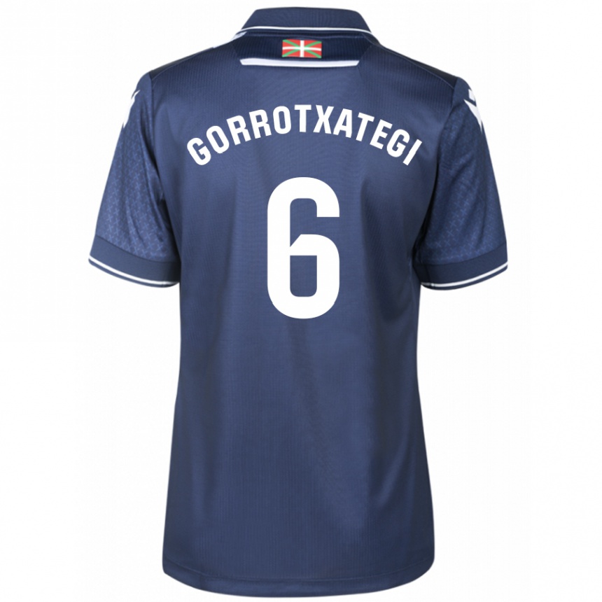 Niño Fútbol Camiseta Jon Gorrotxategi #6 Armada 2ª Equipación 2023/24 México