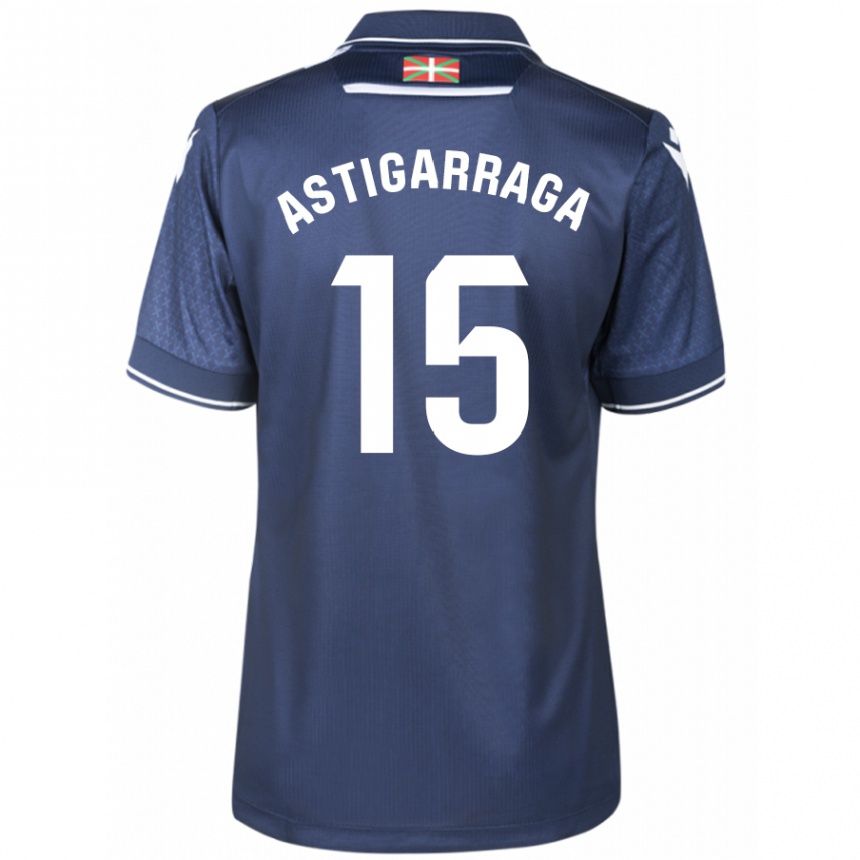 Niño Fútbol Camiseta Eneko Astigarraga #15 Armada 2ª Equipación 2023/24 México