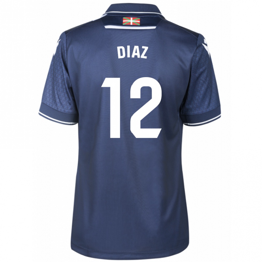 Niño Fútbol Camiseta Ekain Díaz #12 Armada 2ª Equipación 2023/24 México