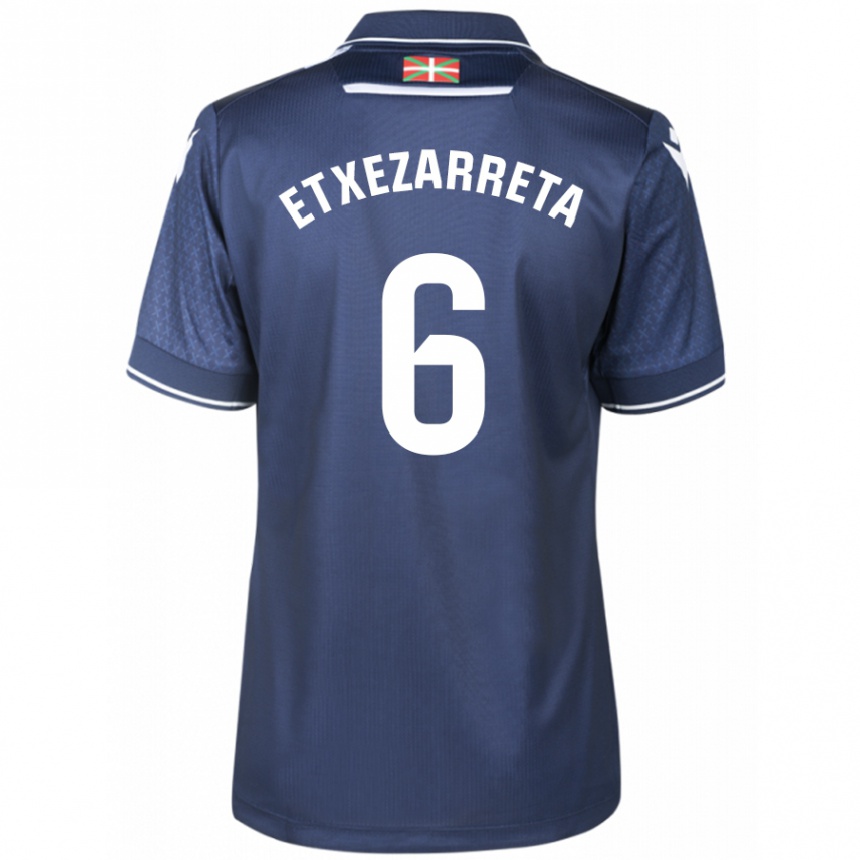 Niño Fútbol Camiseta Ane Etxezarreta Aierbe #6 Armada 2ª Equipación 2023/24 México