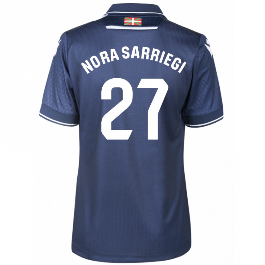 Niño Fútbol Camiseta Nora Sarriegi Galdos #27 Armada 2ª Equipación 2023/24 México