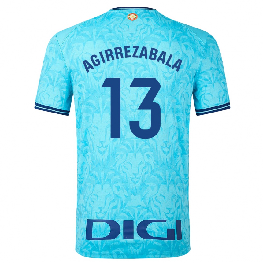 Niño Fútbol Camiseta Julen Agirrezabala #13 Cielo Azul 2ª Equipación 2023/24 México