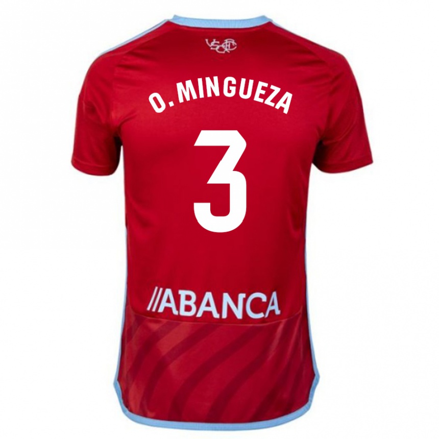 Niño Fútbol Camiseta Óscar Mingueza #3 Rojo 2ª Equipación 2023/24 México