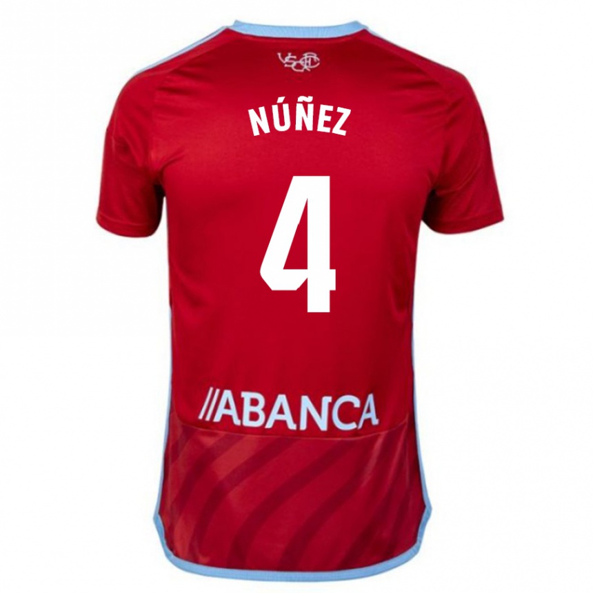 Niño Fútbol Camiseta Unai Núñez #4 Rojo 2ª Equipación 2023/24 México