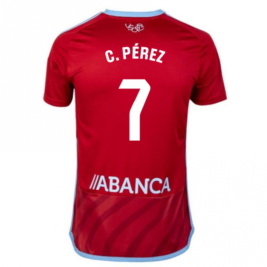 Niño Fútbol Camiseta Carles Pérez #7 Rojo 2ª Equipación 2023/24 México