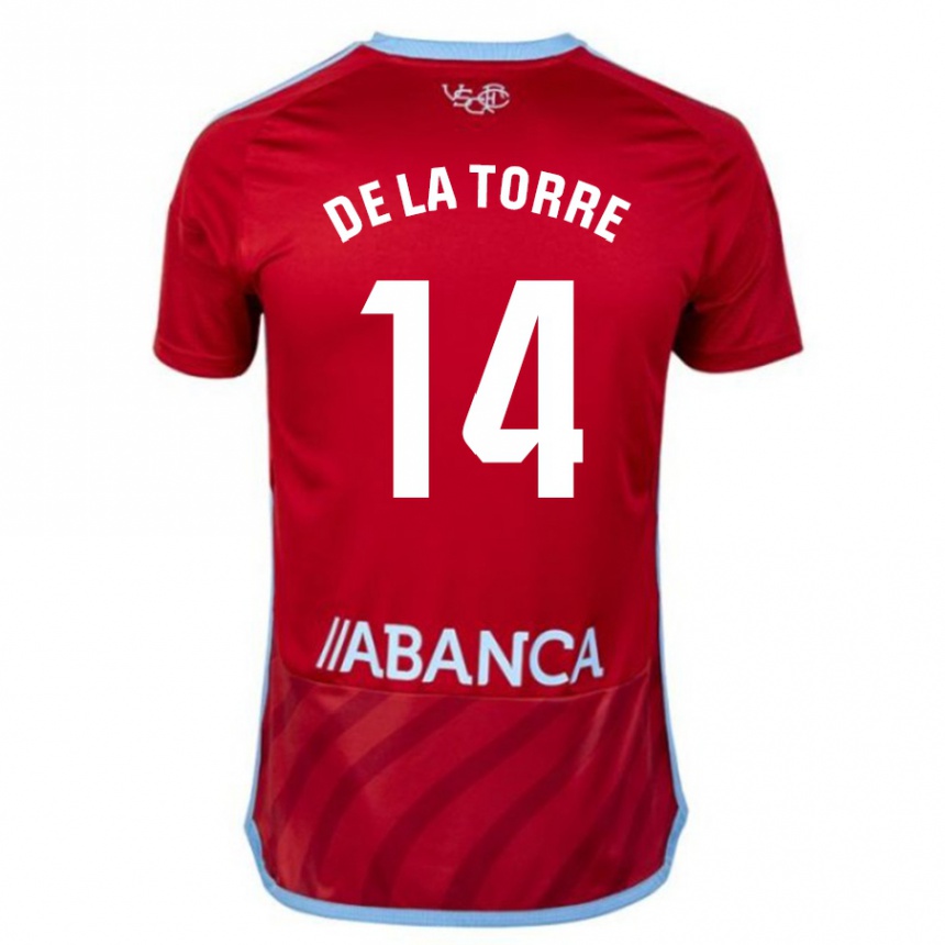 Niño Fútbol Camiseta Luca De La Torre #14 Rojo 2ª Equipación 2023/24 México