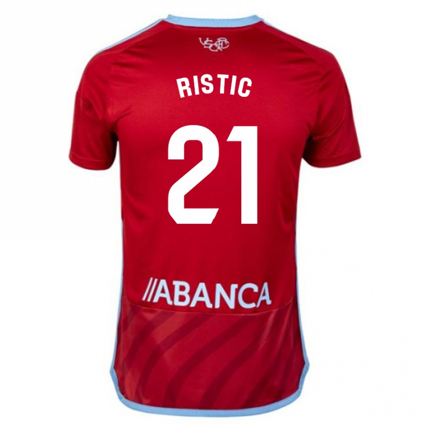 Niño Fútbol Camiseta Mihailo Ristic #21 Rojo 2ª Equipación 2023/24 México