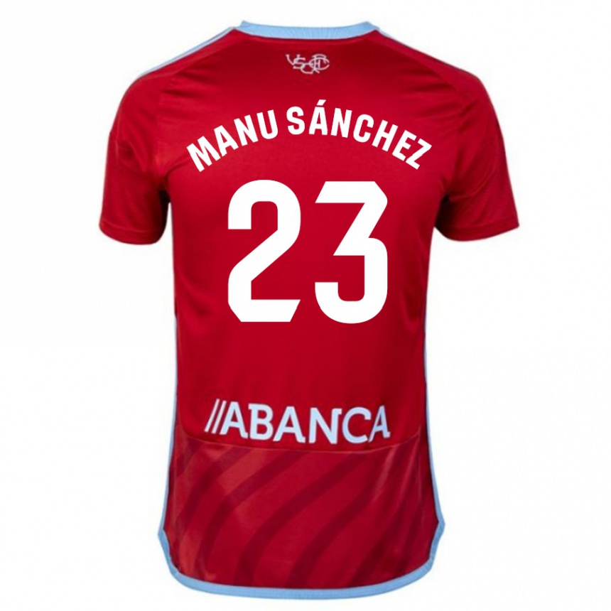 Niño Fútbol Camiseta Manu Sanchez #23 Rojo 2ª Equipación 2023/24 México