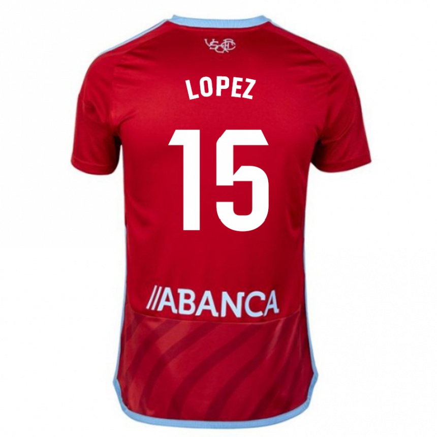 Niño Fútbol Camiseta Fer López #15 Rojo 2ª Equipación 2023/24 México